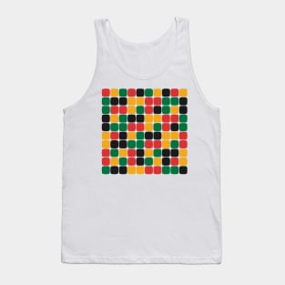 Squircle Pattern (Rasta Colours) Tank Top